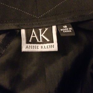 Black Pinned Striped Dress Slacks